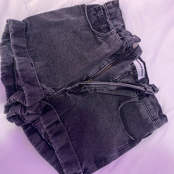 AMERICAN APPAREL HIGH RISE JEAN SHORTS SIZE 26 - Picture 1 of 3